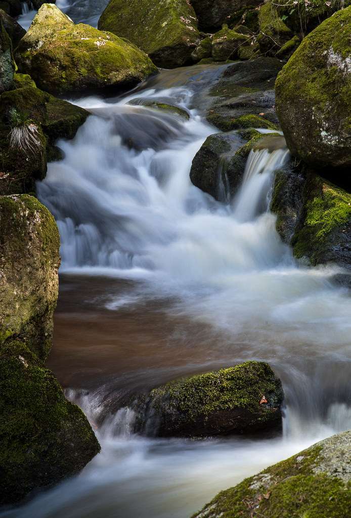 Druidenweg Ysperklamm kleiner wasserfall am wanderweg